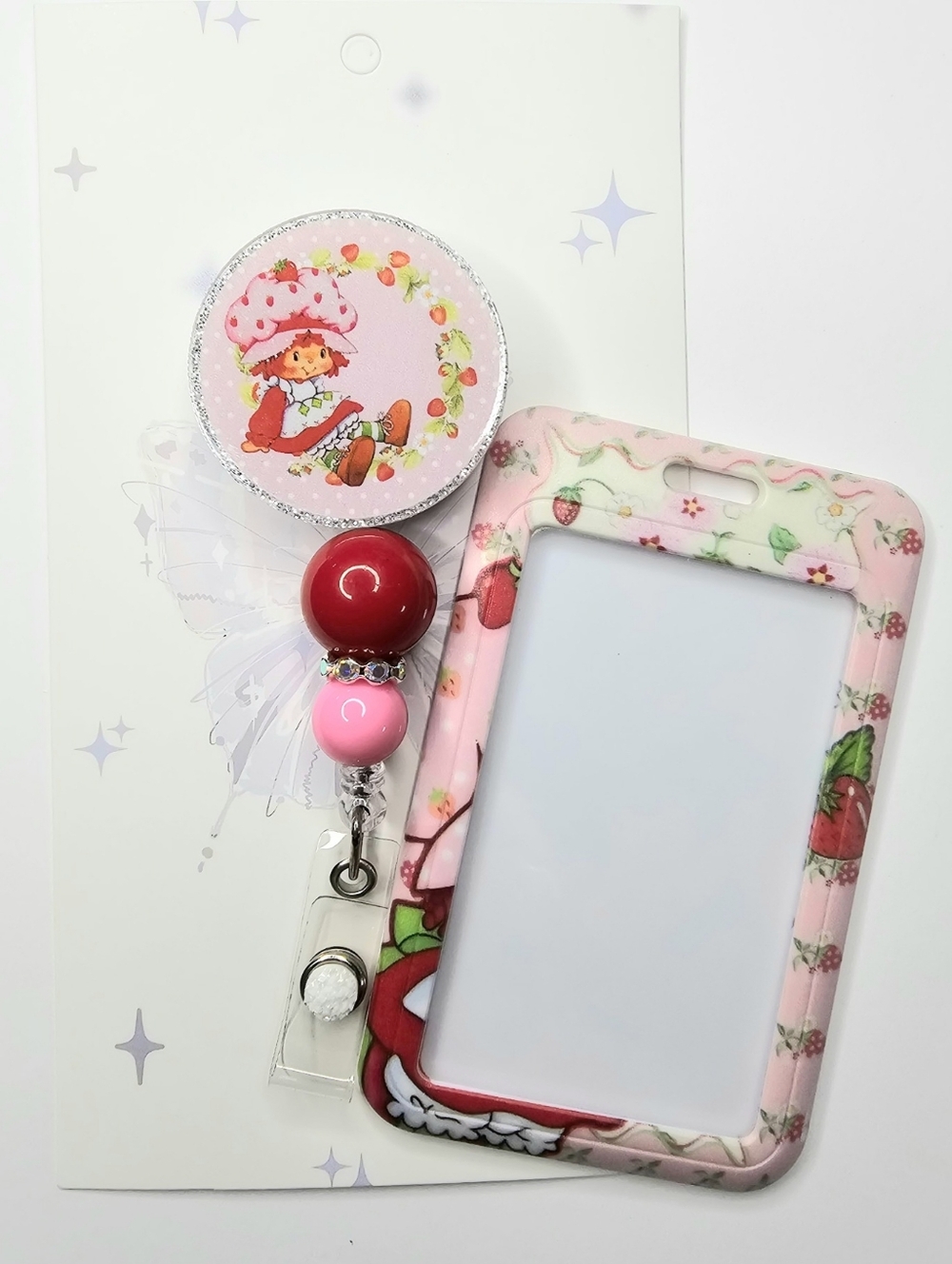 Strawberry Shortcake Pink ID Holder